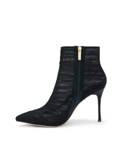 L'AGENCE Resort Collection|Boots & Booties|Noemie Bootie Black Tulle/Satin