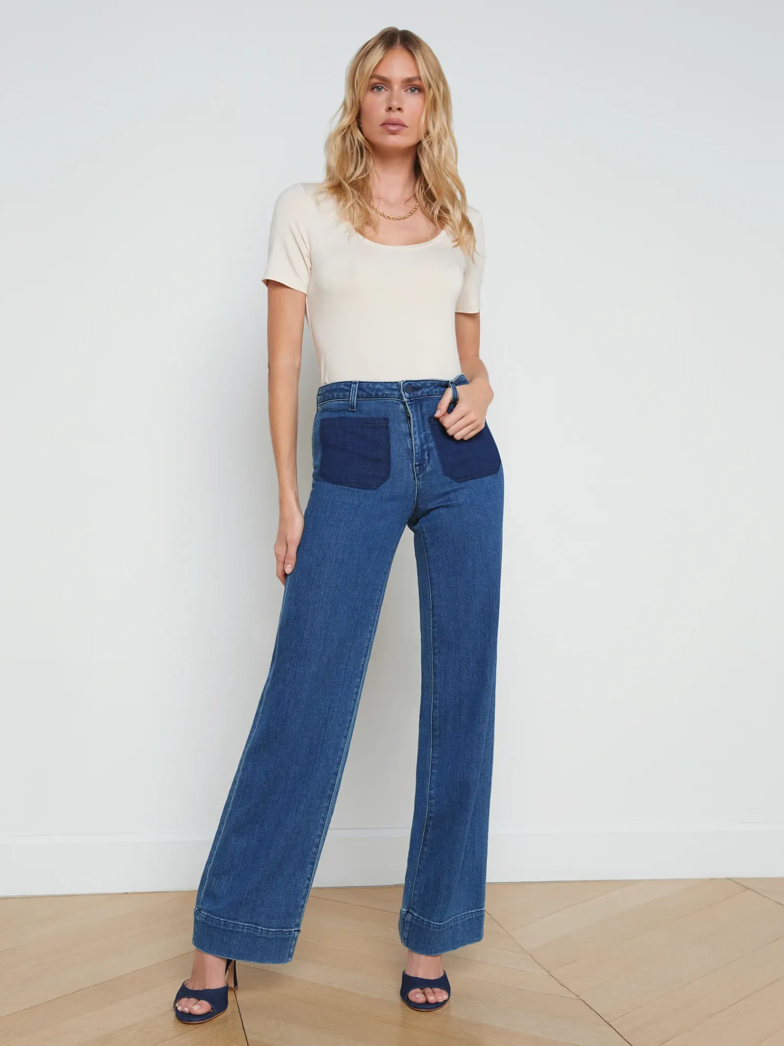 L'AGENCE Spring Collection|Nolan Patch Pocket Jean Dorsey