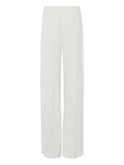 L'AGENCE Nouveau Whites|Spring '24 Catalog|Nova Pleated Wide-Leg Pant Ivory