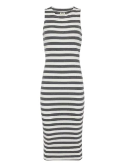 L'AGENCE Spring Collection|Camisoles & Tanks|Nura Jersey Tank Dress Marengo/White Stripe