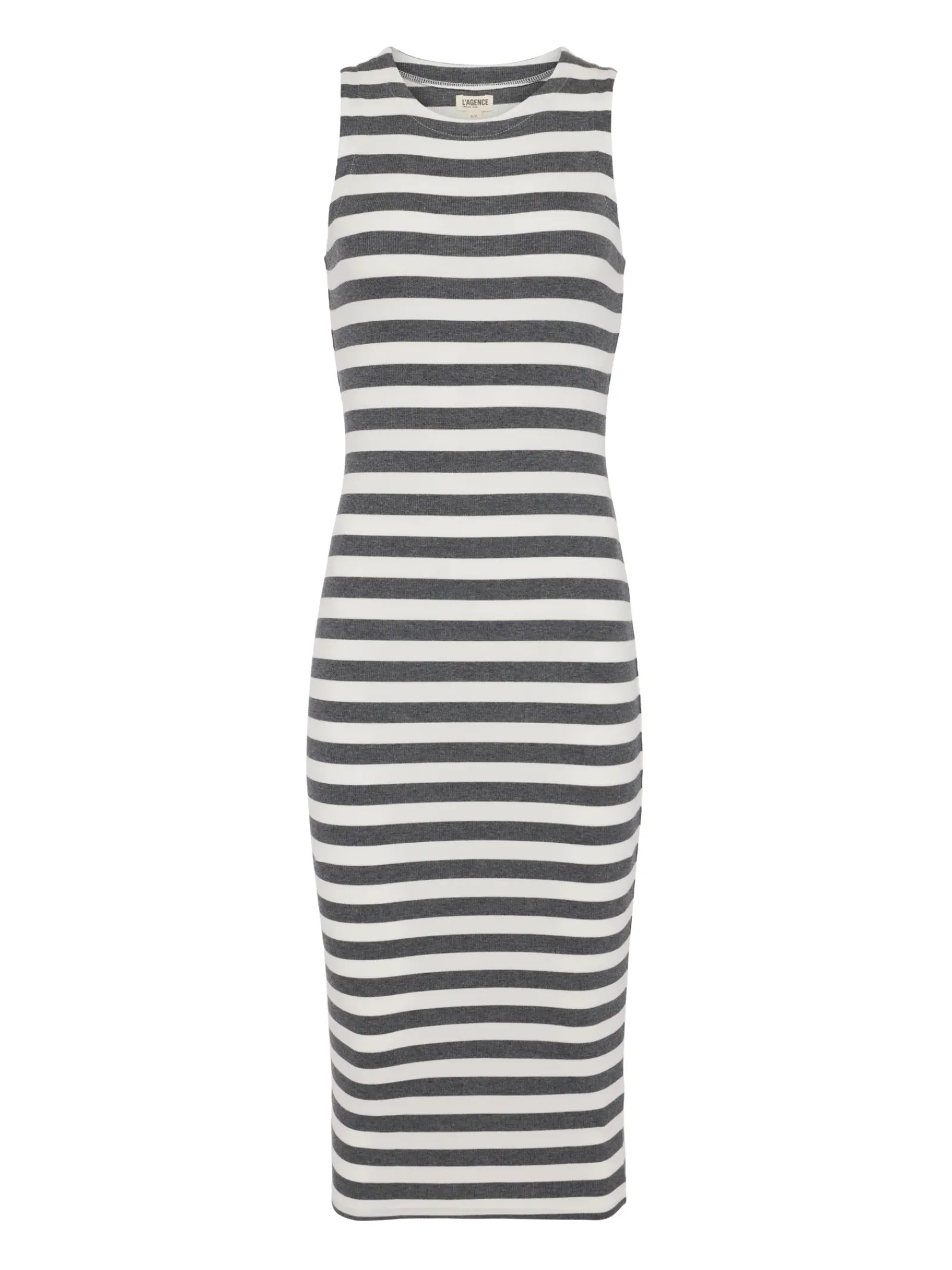 L'AGENCE Spring Collection|Camisoles & Tanks|Nura Jersey Tank Dress Marengo/White Stripe