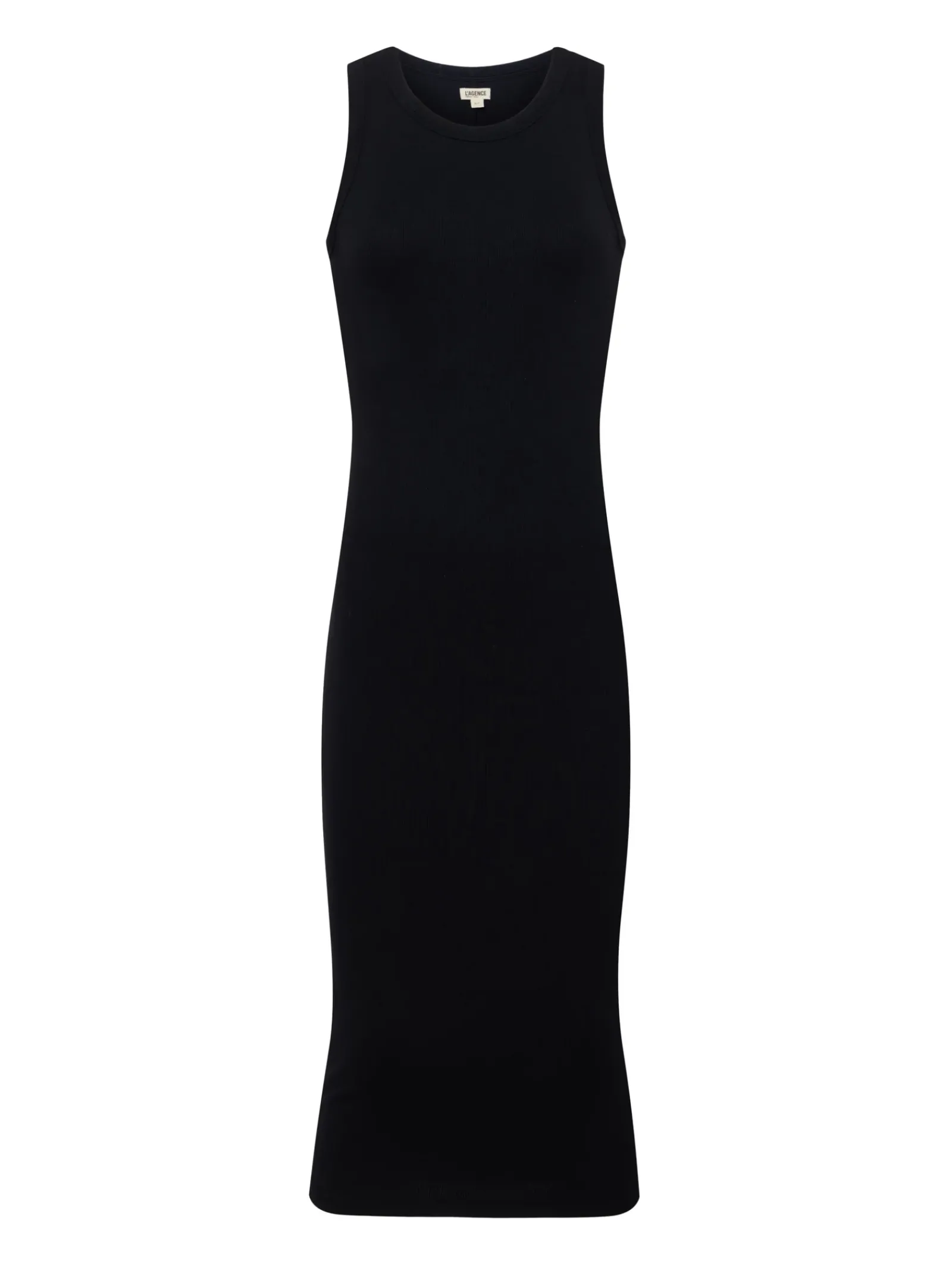 L'AGENCE All Things Black|Spring Collection|Nura Sleeveless Midi Dress Black