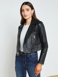 L'AGENCE All Things Black|Leather|Onna Leather Jacket Black