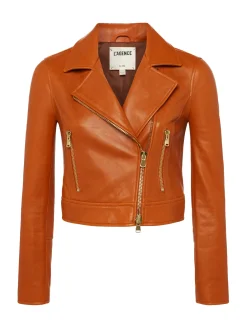 L'AGENCE Spring Collection|Best Sellers|Onna Leather Jacket Umber