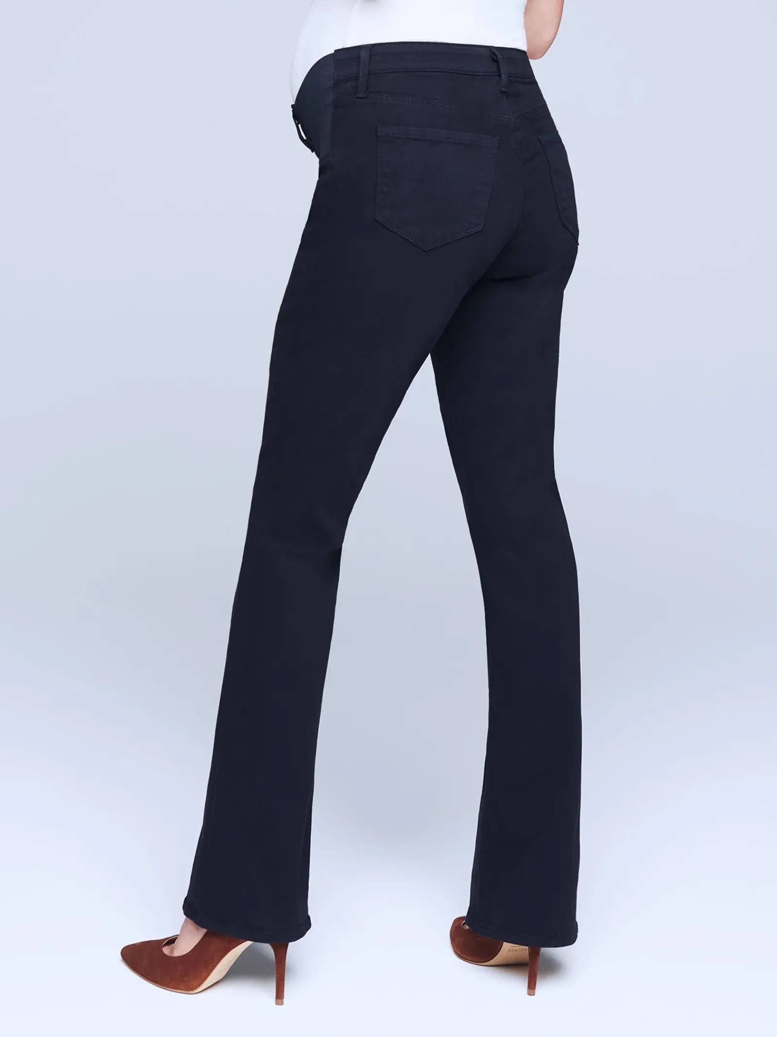 L'AGENCE All Things Black|Online Exclusives|Oriana Maternity Jean Noir