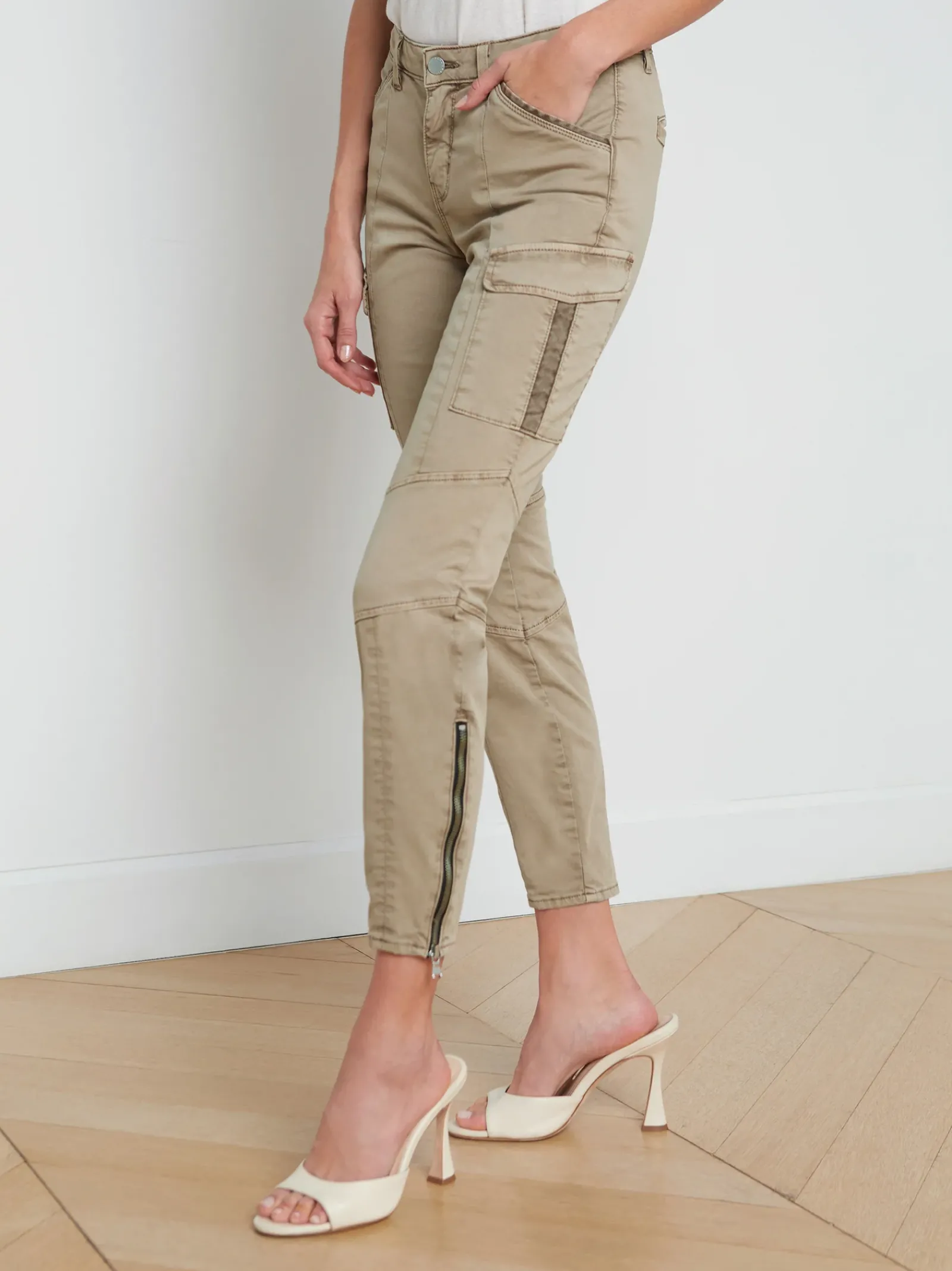 L'AGENCE Cargo Pants|Cargo Pants|Patton Cargo Skinny Pant Rye