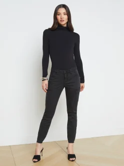 L'AGENCE All Things Black|Cargo Pants|Patton Cargo Skinny Pant Worn Black