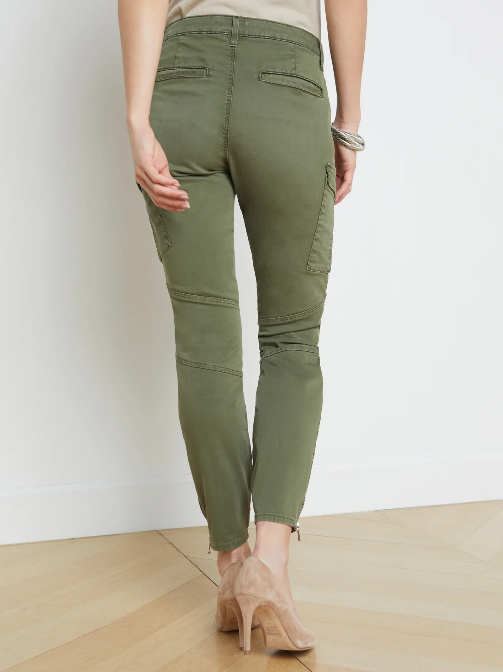 L'AGENCE Cargo Pants|Cargo Pants|Patton Cargo Skinny Pant Brigade