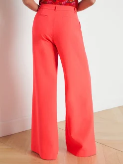 L'AGENCE Sets|Spring Collection|Pilar Wide-Leg Pant Neon Coral