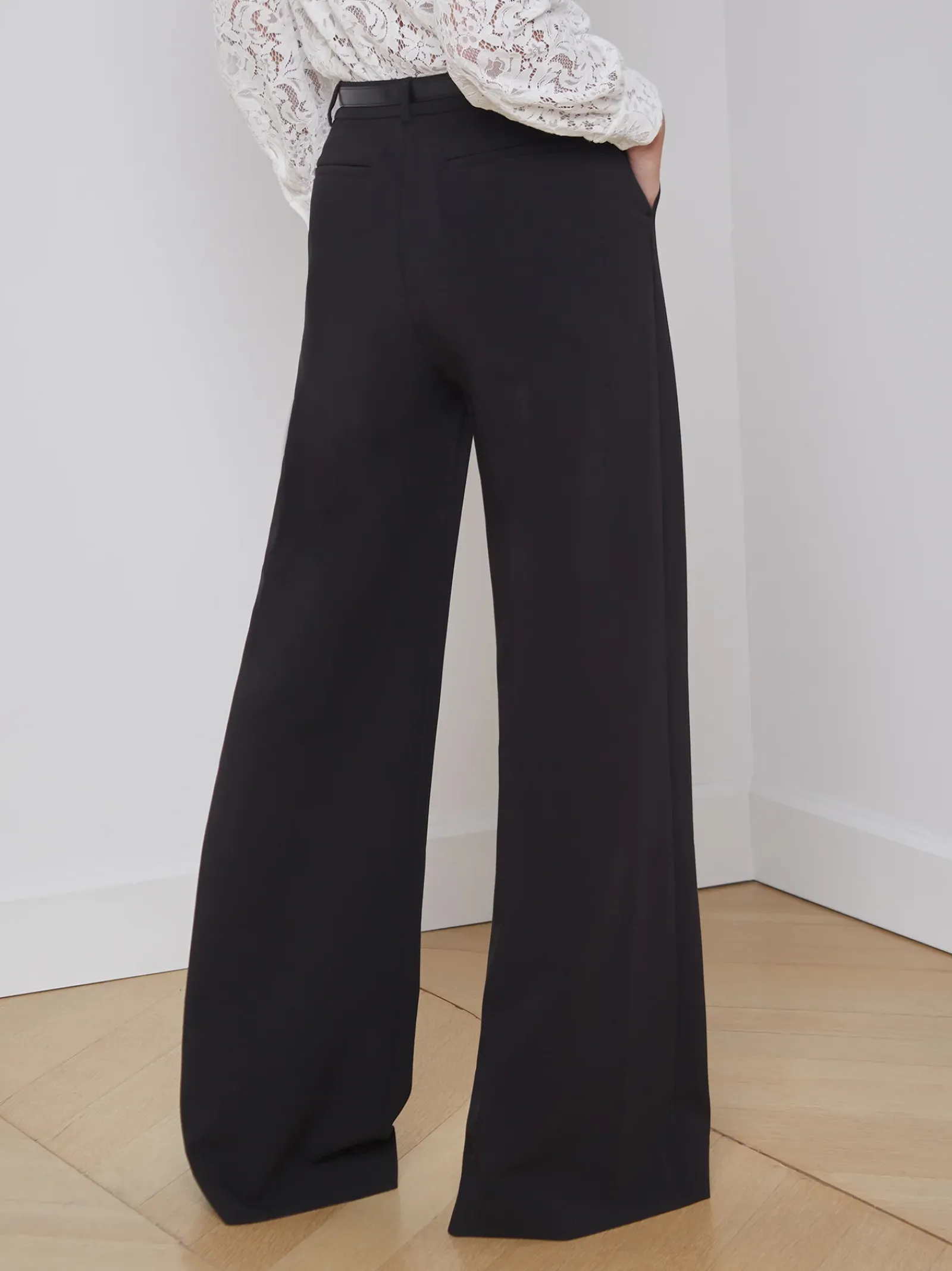 L'AGENCE All Things Black|Sets|Pilar Wide-Leg Pant Black