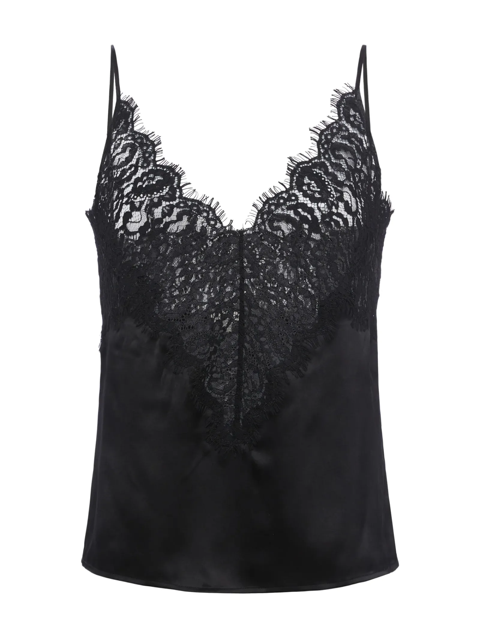 L'AGENCE All Things Black|Back in Stock|Priya Lace Camisole Tank Black