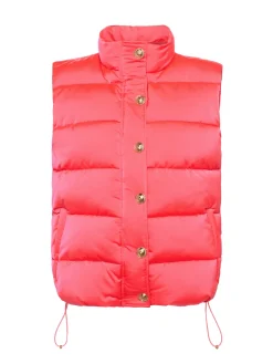 L'AGENCE Spring Collection|Blazers & Jackets|Rae Puffer Vest Neon Coral