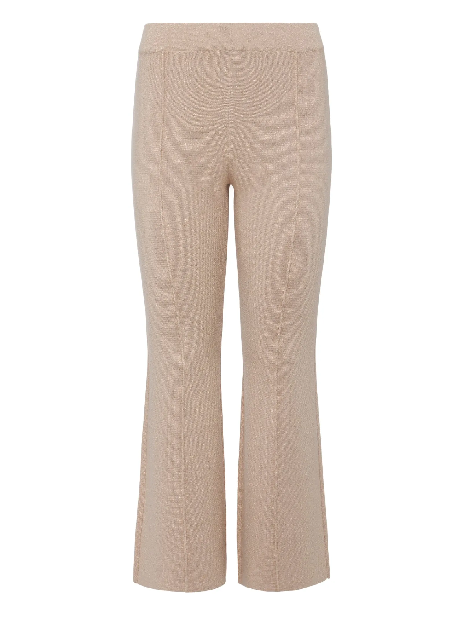 L'AGENCE Sets|Spring Collection|Ren Cropped Flare Knit Pant Pale Khaki