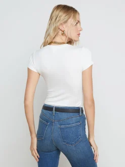 L'AGENCE Nouveau Whites|Essentials|Ressi Fitted Tee White
