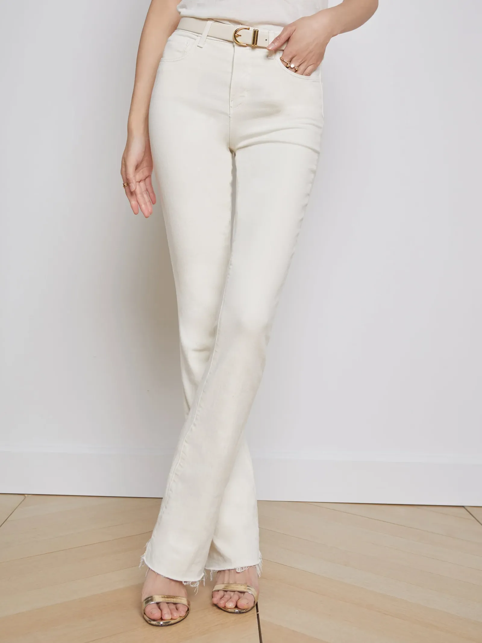 L'AGENCE Straight|Flare & Bootcut|Ruth Straight-Leg Jean Vintage White