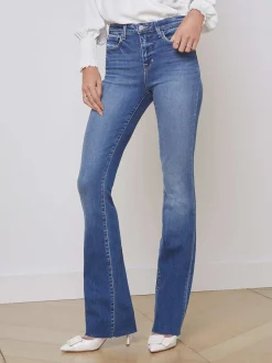 L'AGENCE Straight|Aged Denim|Ruth Straight-Leg Jean Cambridge