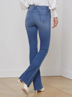L'AGENCE Straight|Aged Denim|Ruth Straight-Leg Jean Cambridge