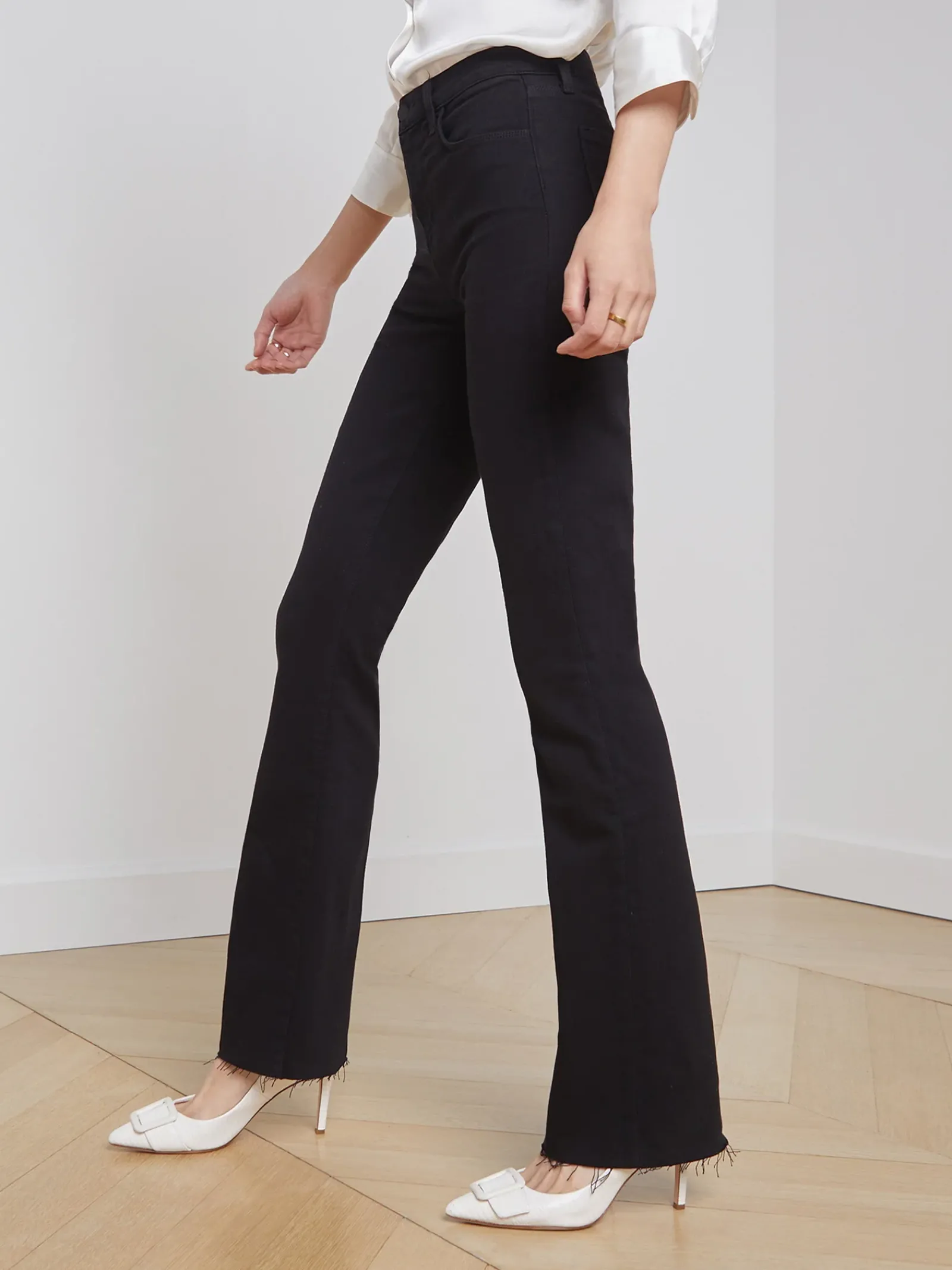 L'AGENCE All Things Black|Straight|Ruth Straight-Leg Jean Black