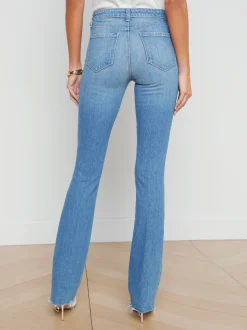 L'AGENCE Straight|Aged Denim|Ruth Straight-Leg Jean Cowan