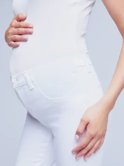 L'AGENCE Nouveau Whites|Online Exclusives|Sada Maternity Jean Blanc