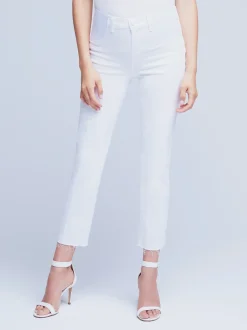 L'AGENCE Nouveau Whites|Online Exclusives|Sada Maternity Jean Blanc