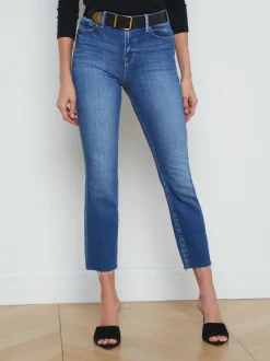 L'AGENCE Spring Collection|Petite|Sada Slim-Leg Cropped Jean Maywood