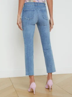 L'AGENCE Spring '24 Catalog|Petite|Sada Slim-Leg Cropped Jean Tuscany