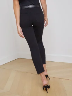 L'AGENCE All Things Black|Petite|Sada Slim-Leg Cropped Jean Black