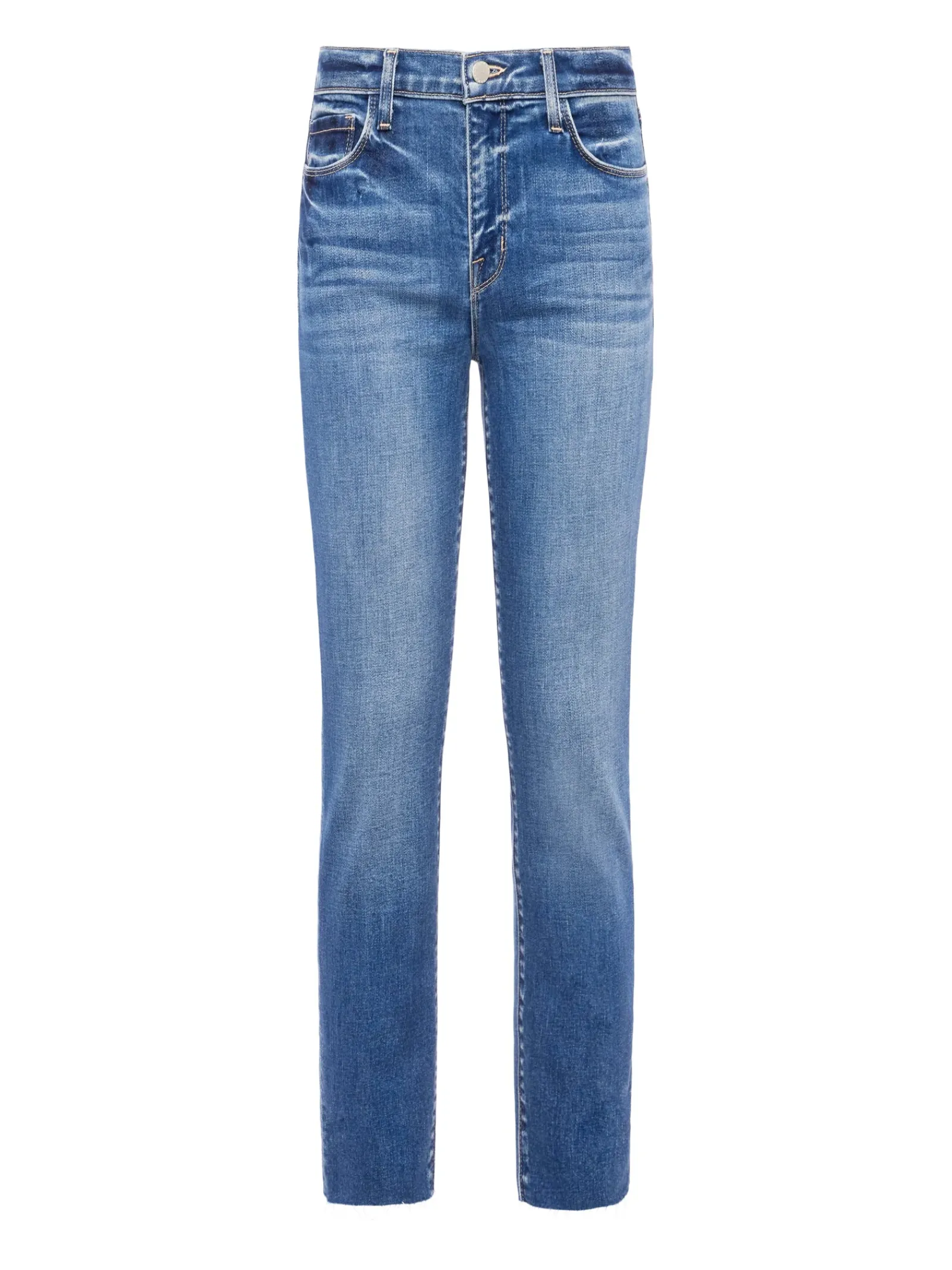 L'AGENCE Petite|Straight|Sada Slim-Leg Cropped Jean Cambridge