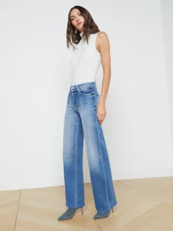 L'AGENCE Back in Stock|Resort Collection|Scottie Wide-Leg Jean Hayward