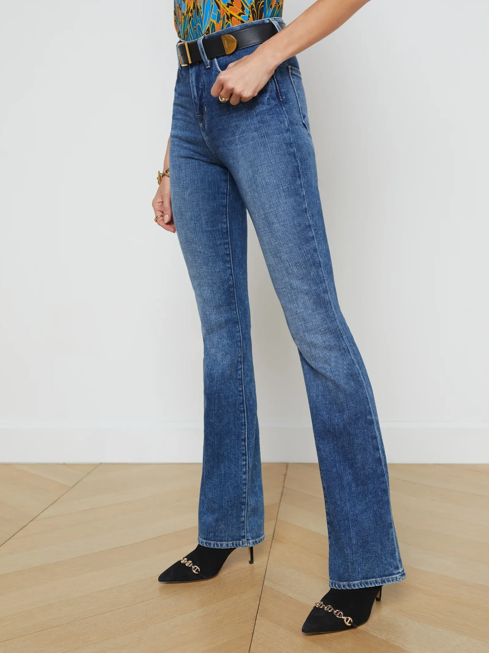 L'AGENCE Resort Collection|Straight|Selma Bootcut Jean Wilcox
