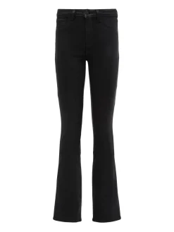 L'AGENCE All Things Black|Back in Stock|Selma Coated Bootcut Jean Noir Coated