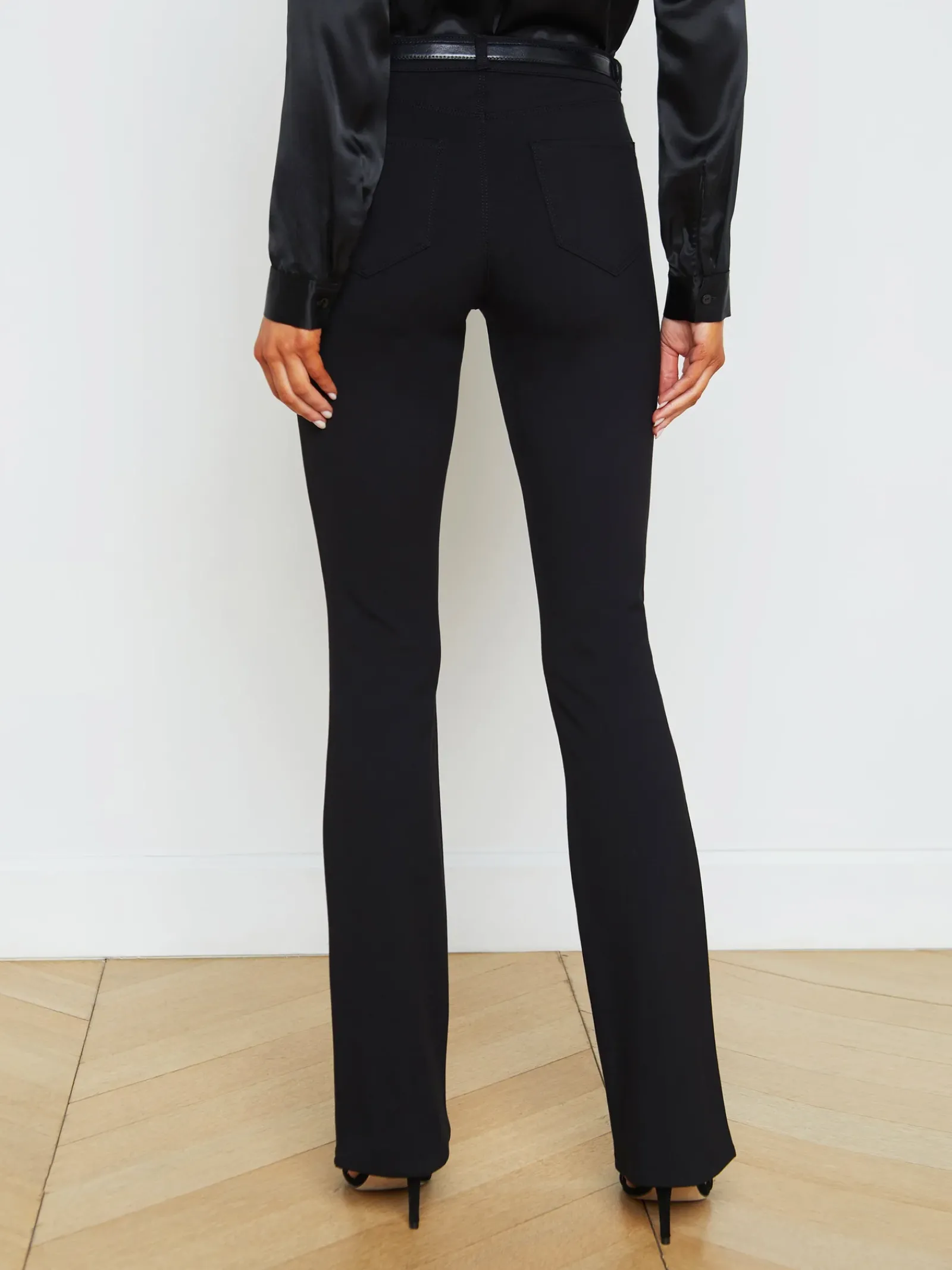 L'AGENCE Straight|Flare & Bootcut|Selma Pant Black