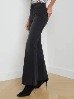 L'AGENCE Flare & Bootcut|Sera Jean Dark Graphite