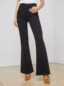 L'AGENCE All Things Black|Flare & Bootcut|Sera Jean Saturated Black