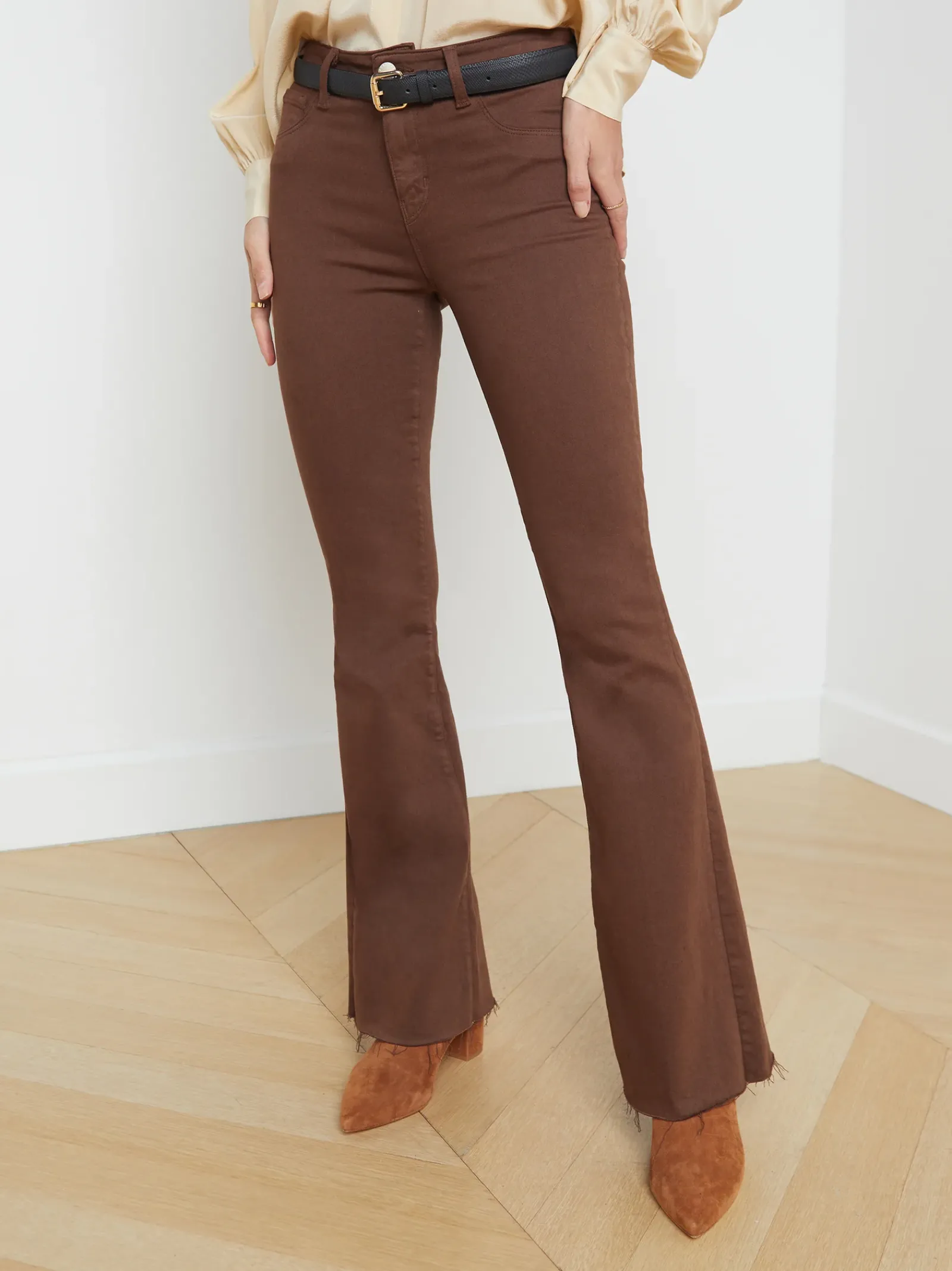 L'AGENCE Resort Collection|Flare & Bootcut|Sera Jean Dark Mocha