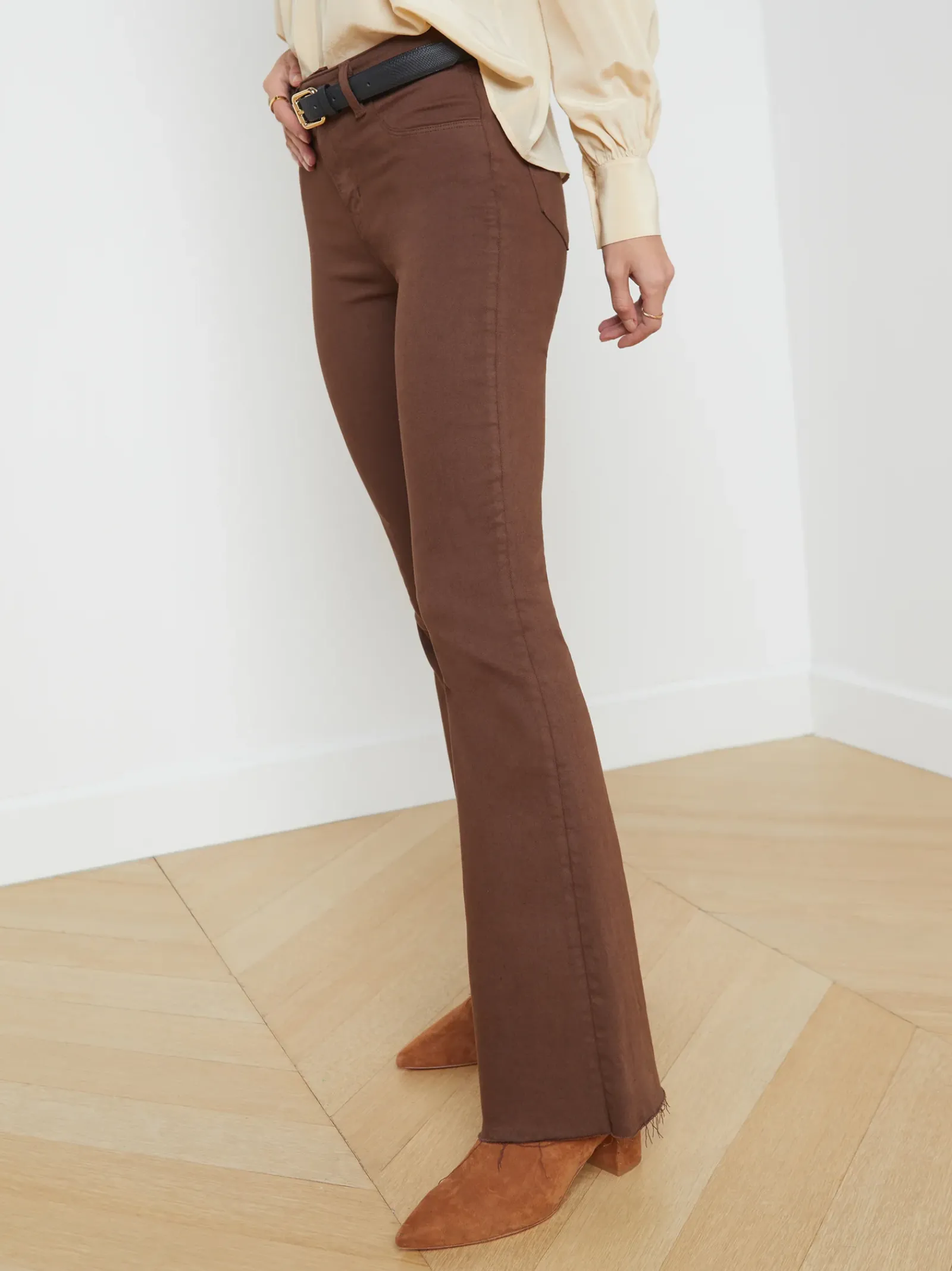 L'AGENCE Resort Collection|Flare & Bootcut|Sera Jean Dark Mocha