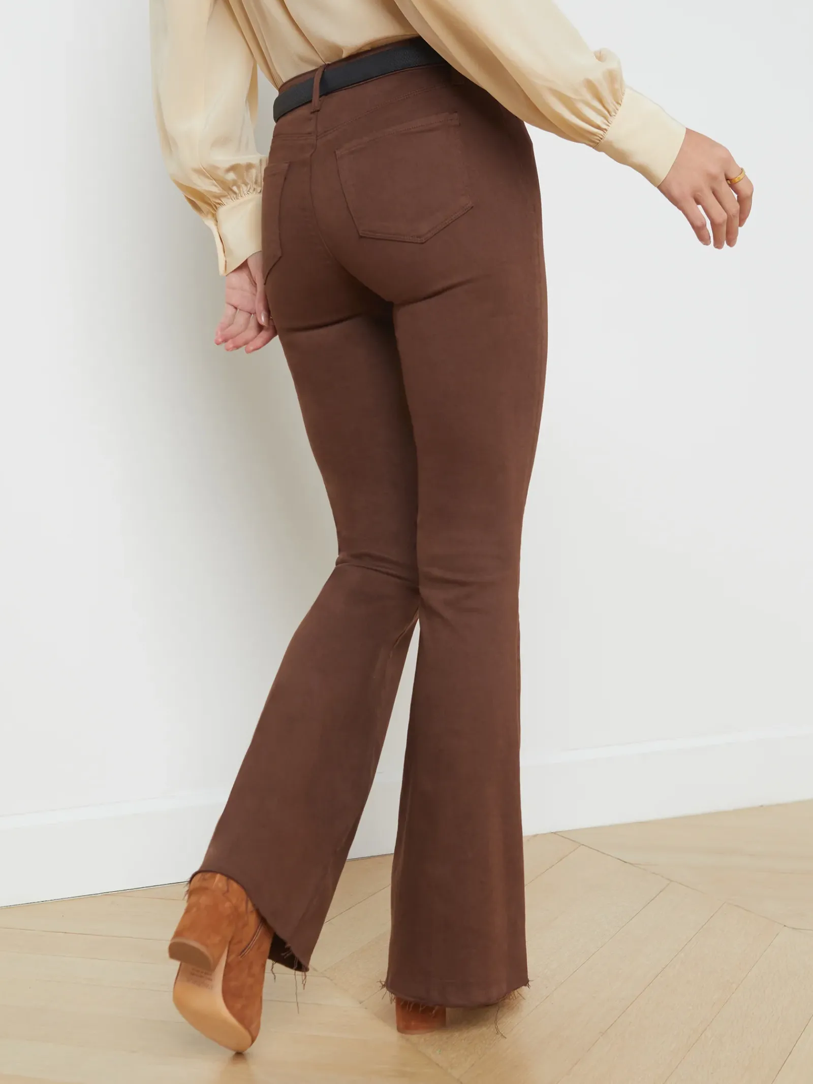 L'AGENCE Resort Collection|Flare & Bootcut|Sera Jean Dark Mocha