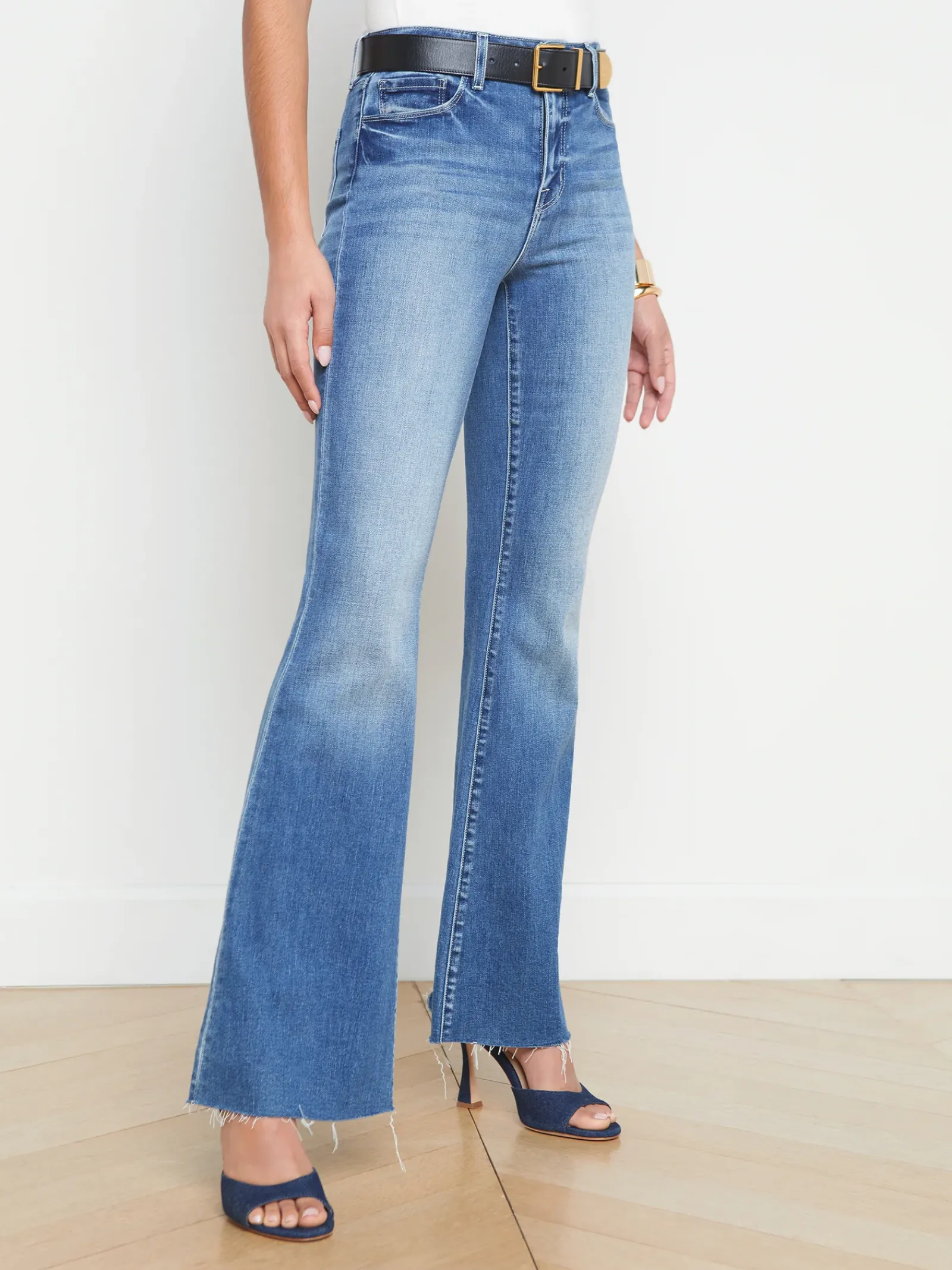 L'AGENCE Flare & Bootcut|Spring Collection|Sera Sneaker Flare Jean Laguna
