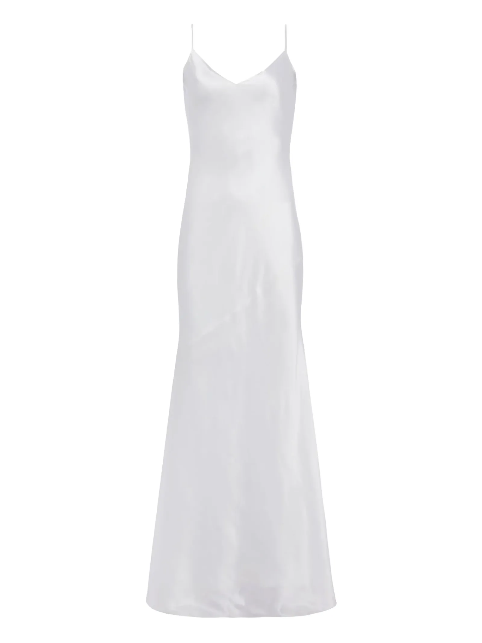 L'AGENCE Nouveau Whites|Essentials|Serita Silk Slip Dress White