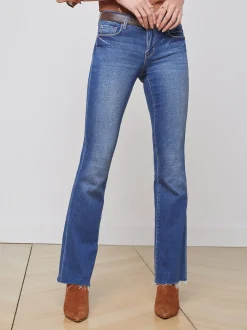 L'AGENCE Straight|Low Rise Denim|Sneeki Jean Hasting