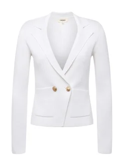 L'AGENCE Nouveau Whites|Essentials|Sofia Knit Blazer White