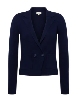 L'AGENCE Knitwear|Blazers & Jackets|Sofia Knit Blazer Midnight