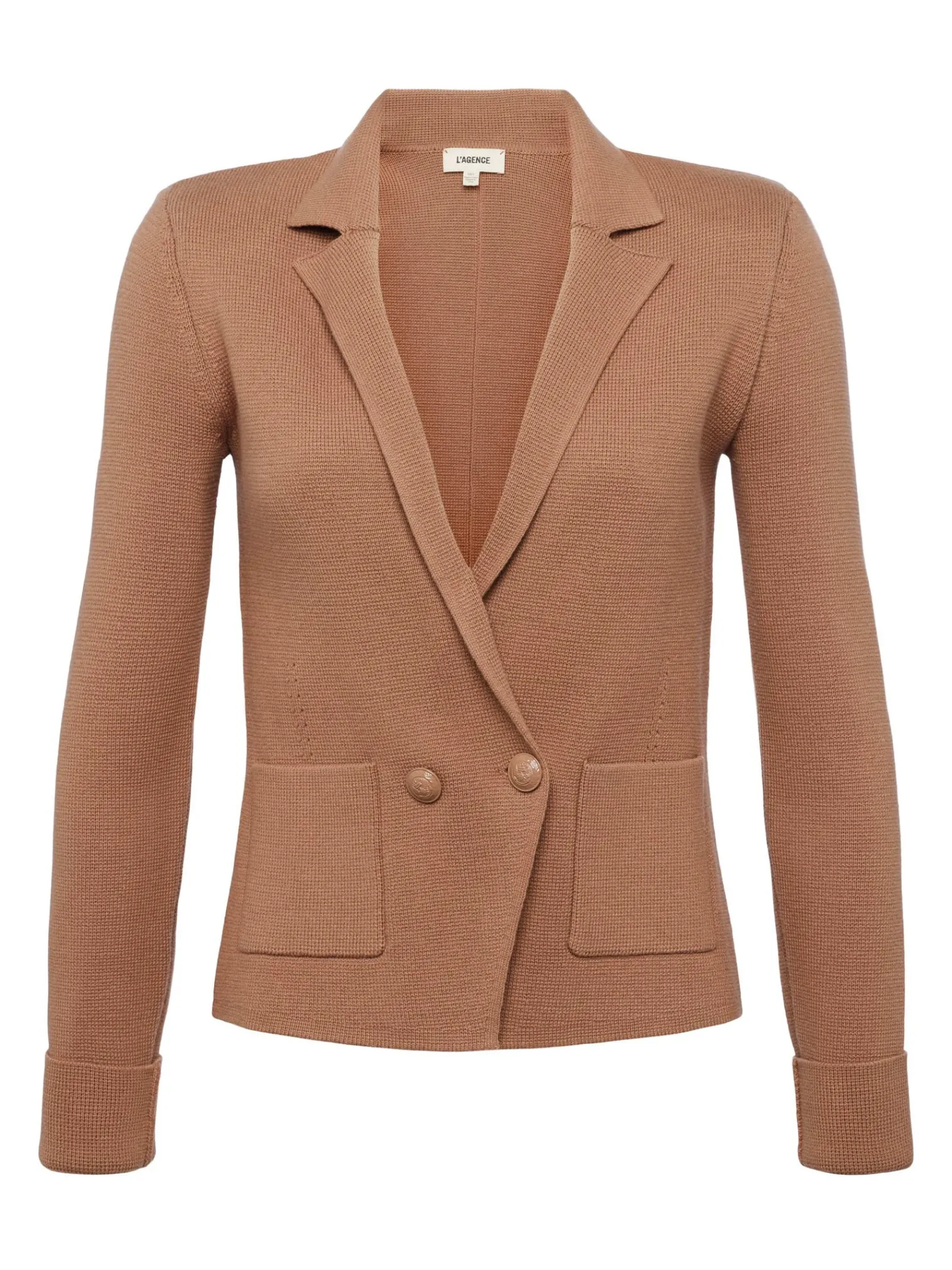 L'AGENCE Knitwear|Blazers & Jackets|Sofia Knit Blazer Ginger Snap