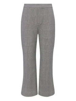 L'AGENCE Pants, Shorts & Skirts|Stacey Trouser Ivory/Black Glen Plaid