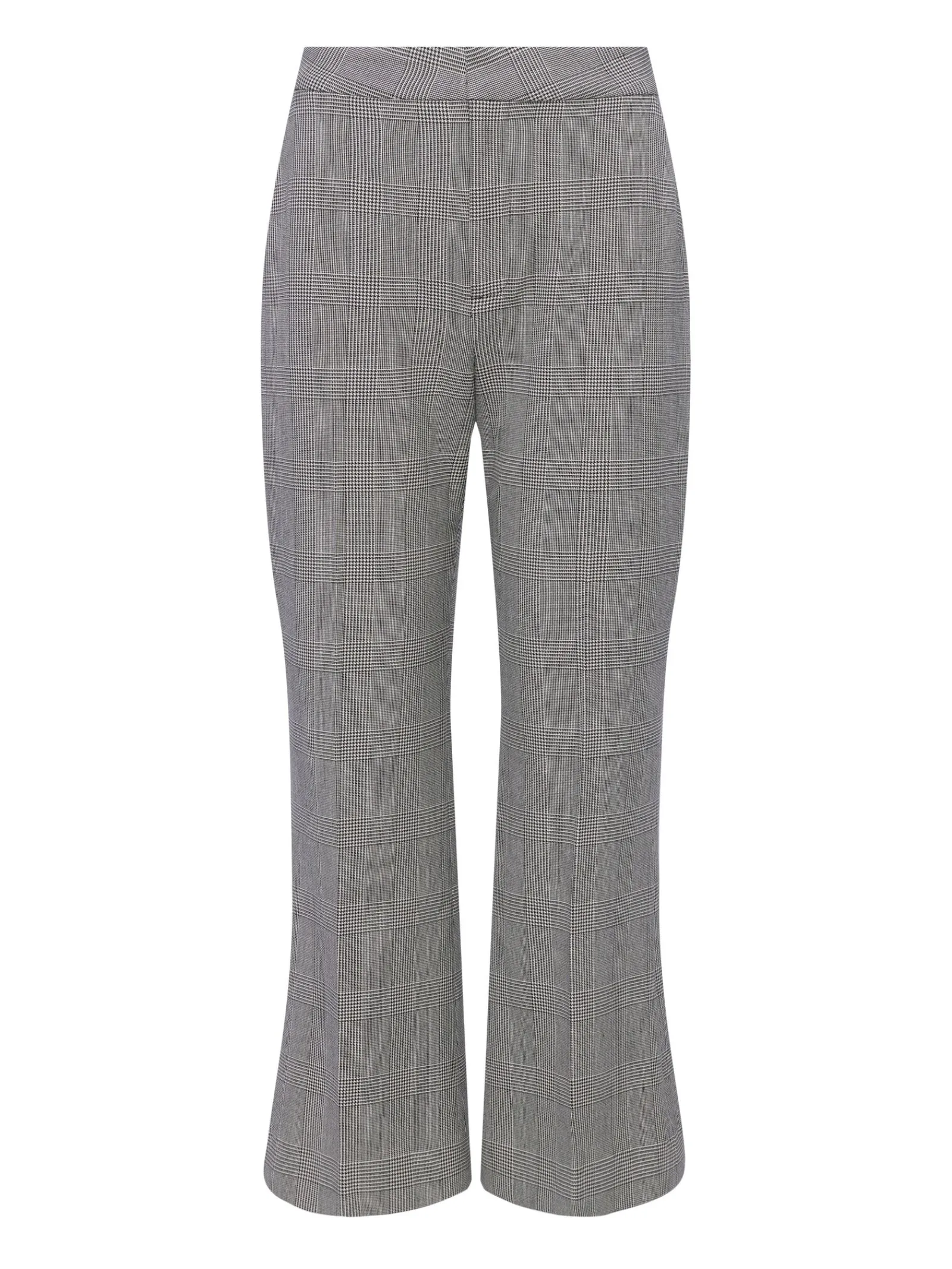 L'AGENCE Pants, Shorts & Skirts|Stacey Trouser Ivory/Black Glen Plaid