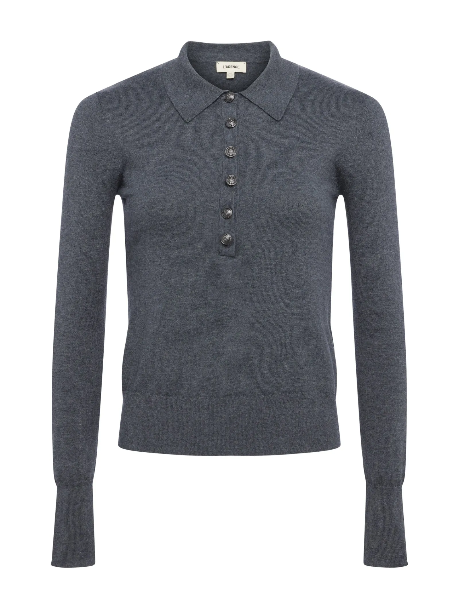 L'AGENCE Knitwear|Blouses & Tops|Sterling Sweater Grey/Gunmetal