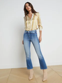 L'AGENCE Back in Stock|Resort Collection|Tati Cropped Micro Boot Jean Hayward