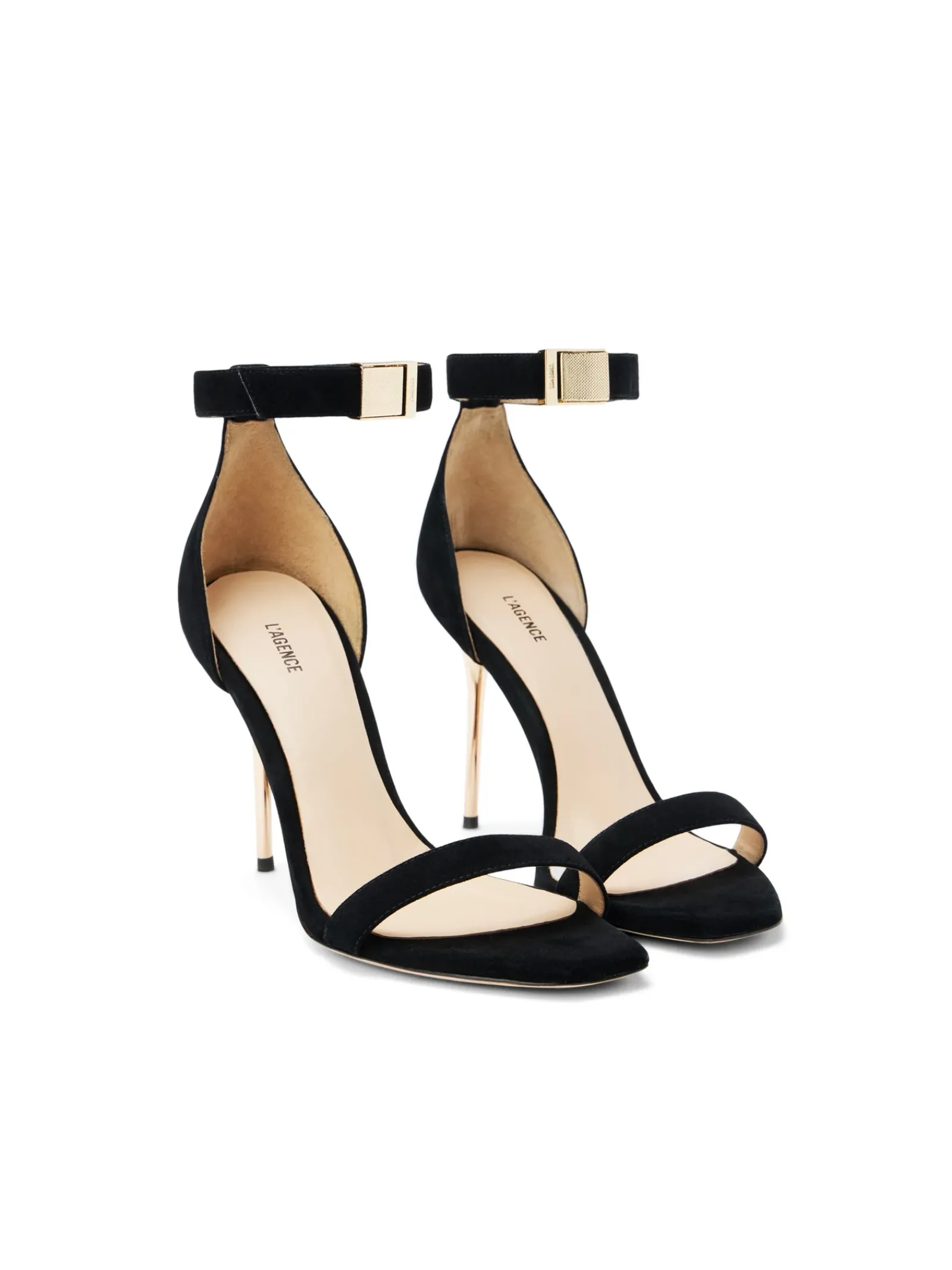 L'AGENCE Resort Collection|Sandals & Wedges|Thea Sandal Black Suede