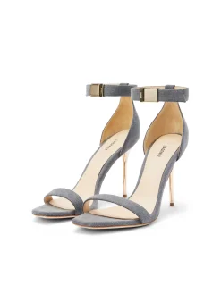 L'AGENCE Resort Collection|Sandals & Wedges|Thea Sandal Grey Denim